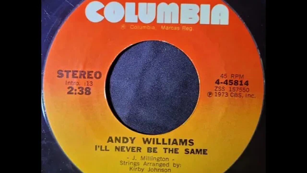 Andy Williams - I'll Never Be the Same