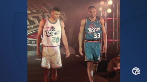 Grant Hill liked playing for the Pistons, but probably (definitely) didn't like wearing teal