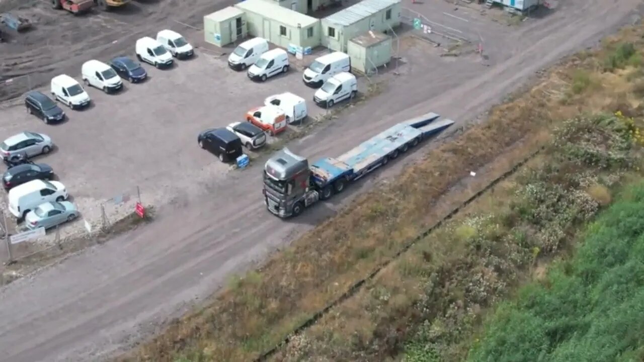 Nice Daf Low Loader of Crynant Plant & Construction Ltd - Welsh Truck Spotting