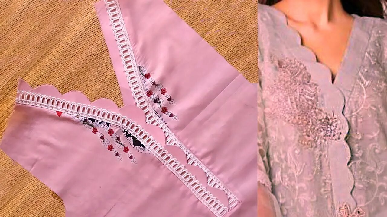 DESIGNER NECK || STYLISH NECK CUTTING & STITCHING || KURTI NECK DESIGN || KURTI NECK FOR SUMMER