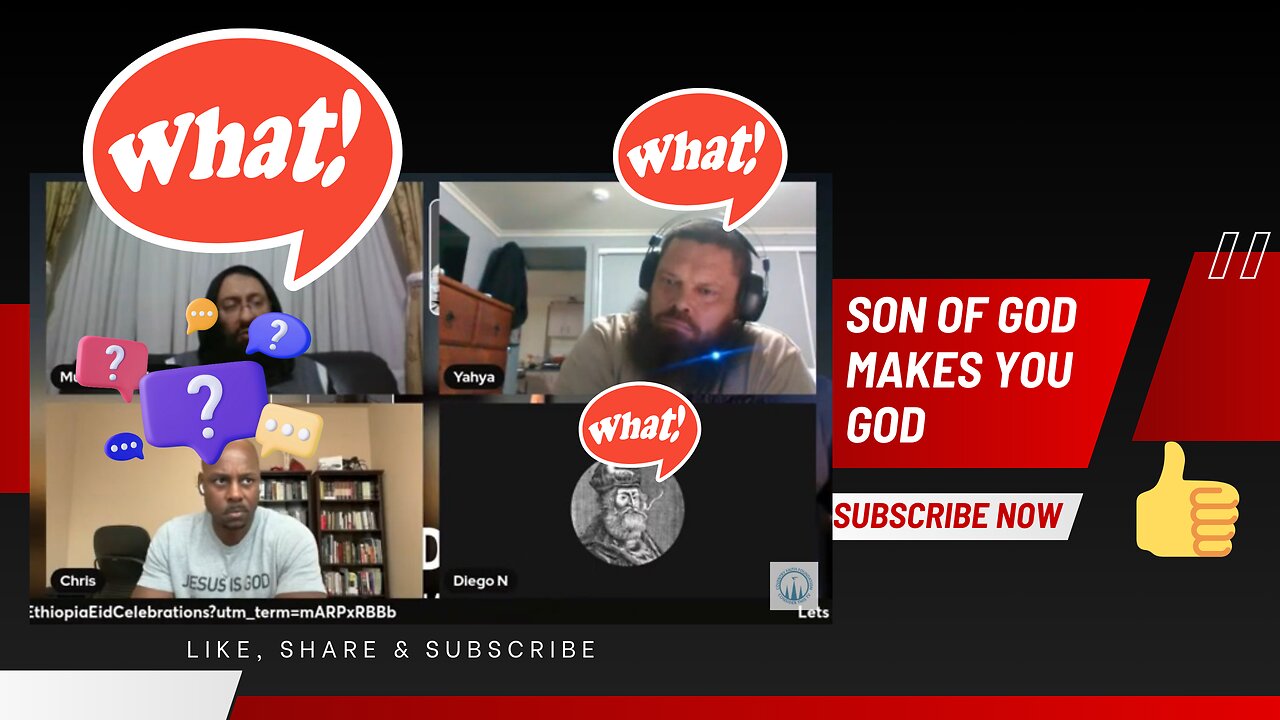 Left Confused! Son of God, Makes you God?