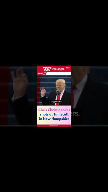 Chris Christie takes shots at Tim Scott in New Hampshire-World-Wire #shorts