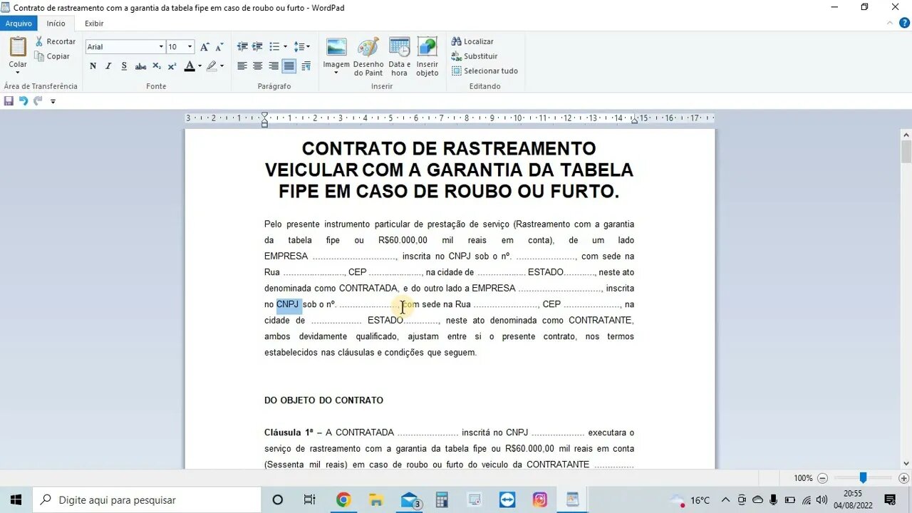 Como preencher o contrato de rastreamento com garantia da tabela fipe corretamente! #rastreador