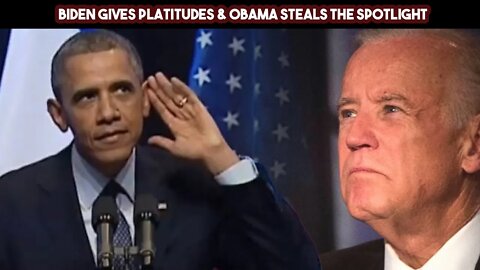 Biden Gives Platitudes & Obama Steals The Spotlight