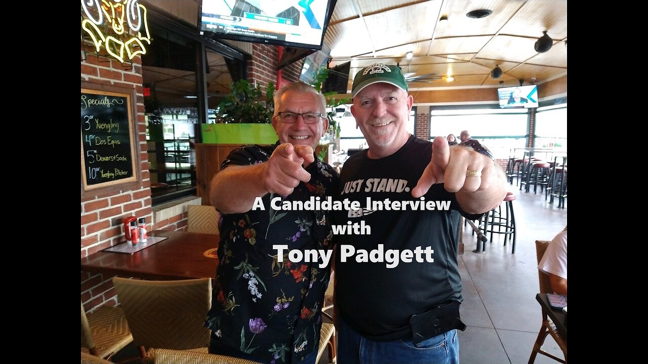 A Candidate Interview with Tony Padgett Running for County Commissoner