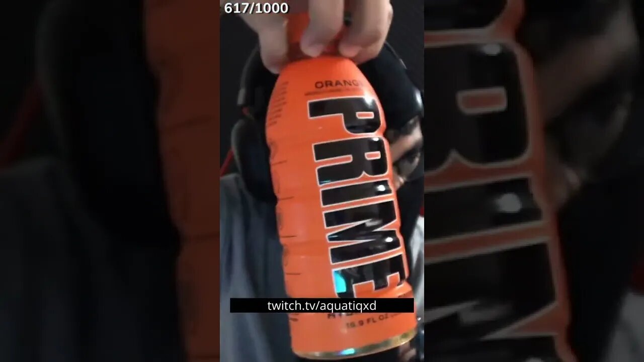 Trying ORANGE PRIME HYDRATION LIVE #shorts