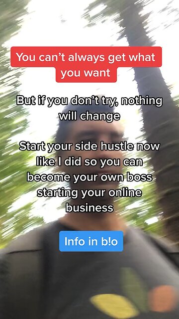 If you don’t try, nothing will change