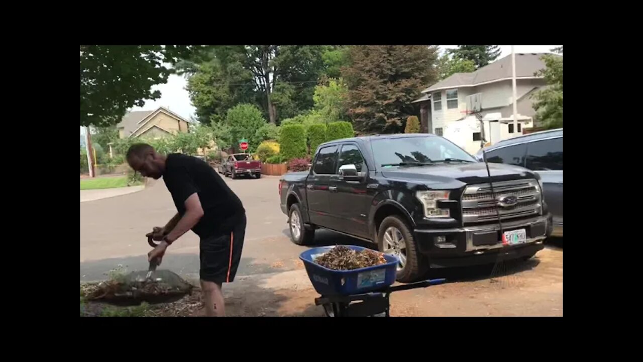 A hard day of work on the homestead