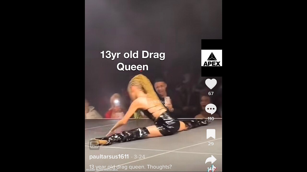 13 year old in Drag Show on A Leash