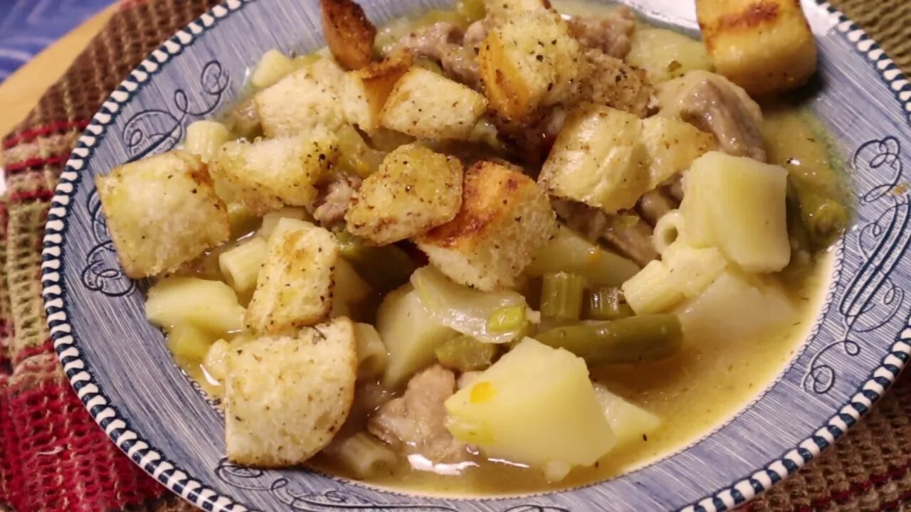 Easy Pork Stew And Gotta Go Pantry Ingredients With Homemade Croutons | All About Living