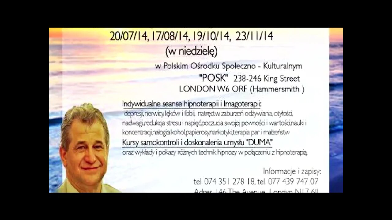 ZBIOROWE SEANSE UZDRAWIAJĄCE - KACZOROWSKI UZDRAWIA W LONDYNIE - ROZWÓJ DUCHOWY POSK 2014 © TV IMAGO