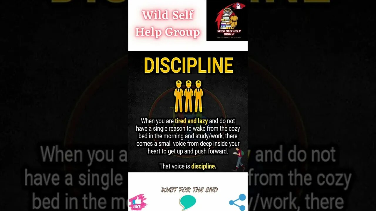 🔥Discipline🔥#shorts🔥#wildselfhelpgroup🔥23 August 2022🔥