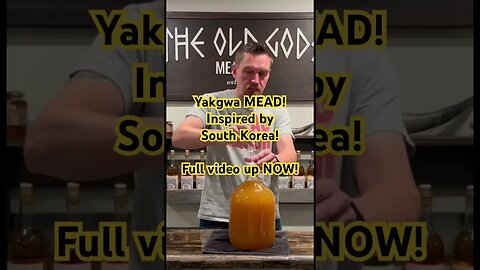 Yakgwa MEAD! Inspired by South Korea! Full video up NOW! #mead #honeywine #alcohol #southkorea