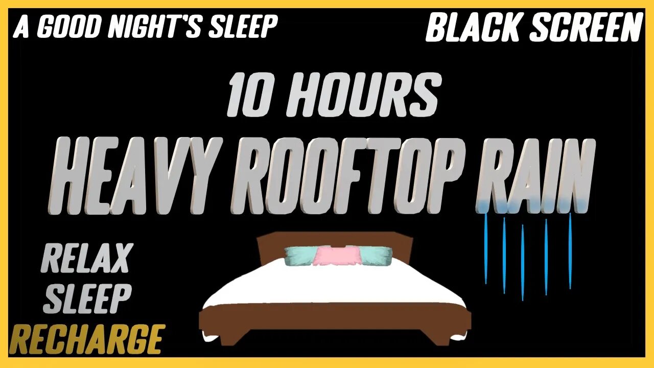 Rooftop Rain Sounds |Deep Sleep & Relaxation