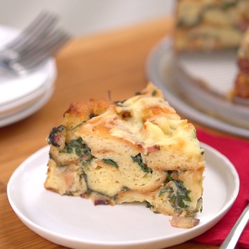 Bacon Spinach Strata