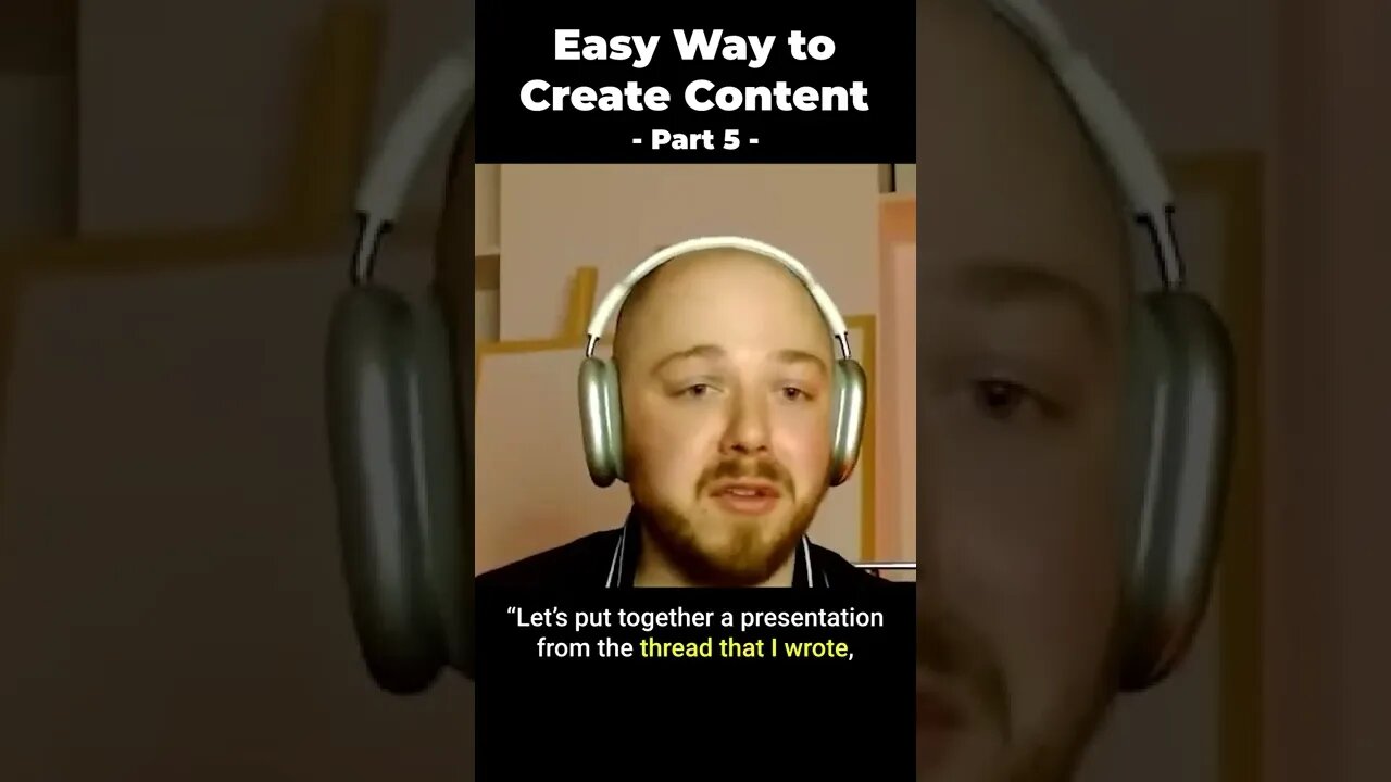 The Easy Way to Create Content (Part 5) #shorts