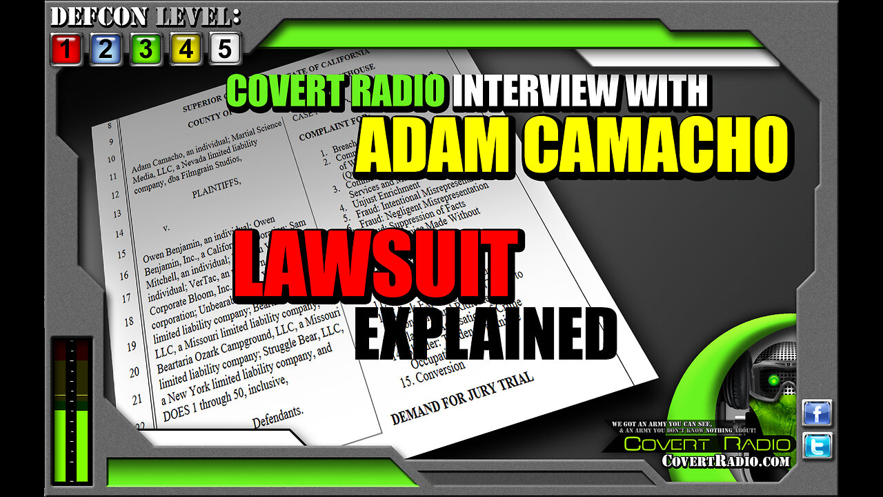 Adam Camacho Interview: AFTERMATH of Owen being Served. The ACTUAL CHARGES in the Lawsuit. AND MORE!