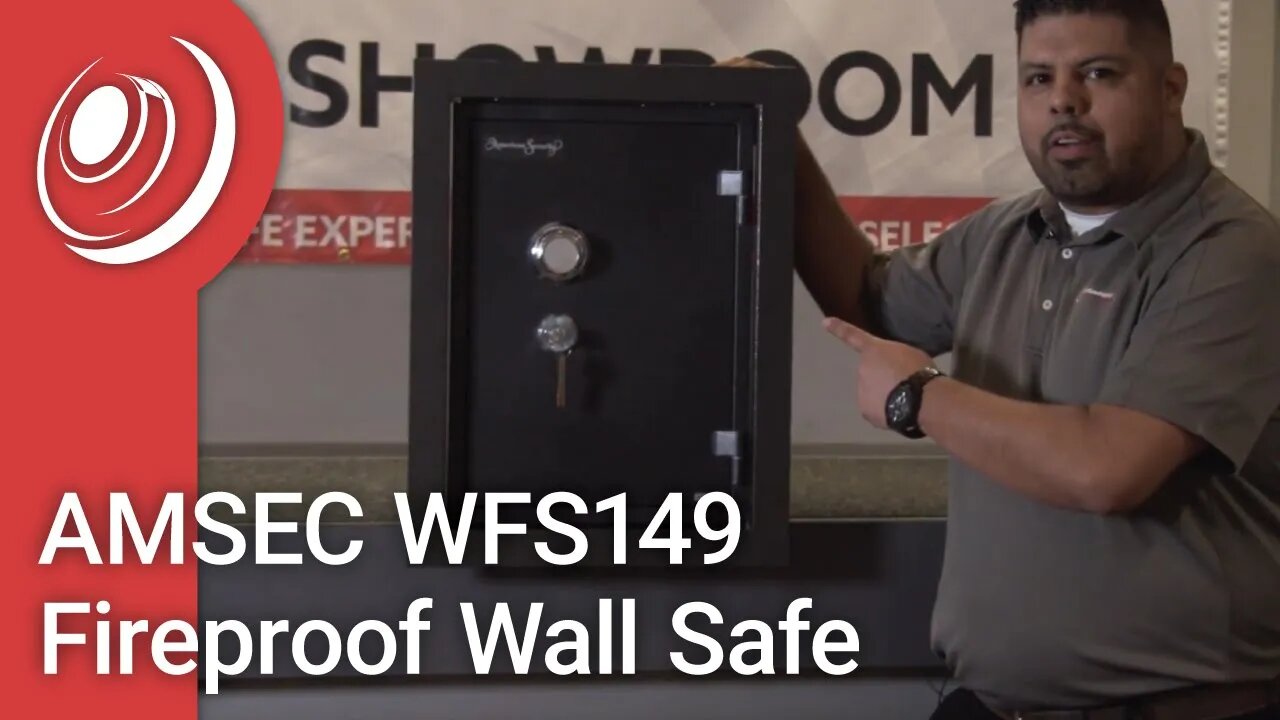 AMSEC WFS149 Fireproof Wall Safe Video