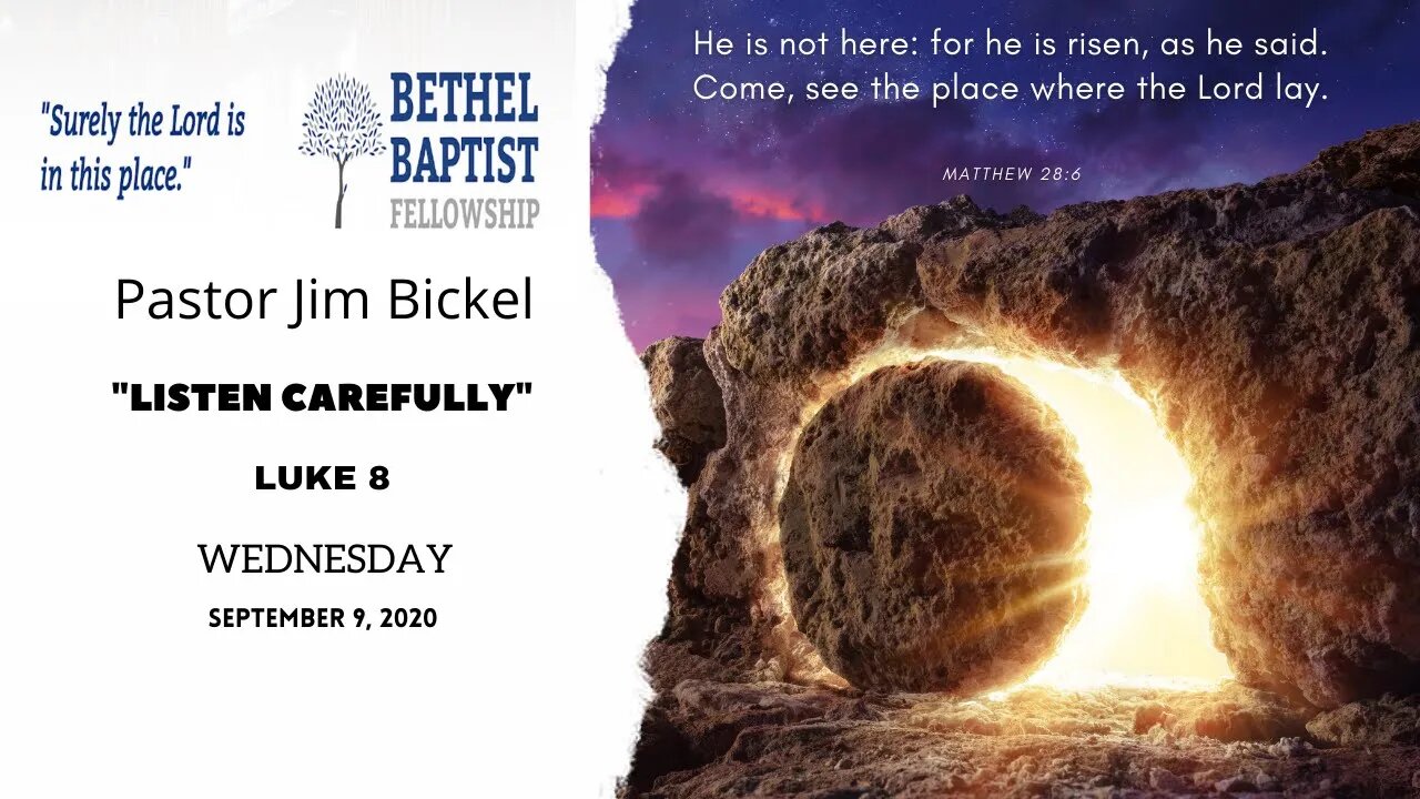 "Listen Carefully" - Wednesday Night Service 7:30 PM