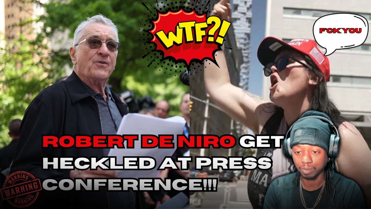 Robert De Niro gets heckled press conference!!!