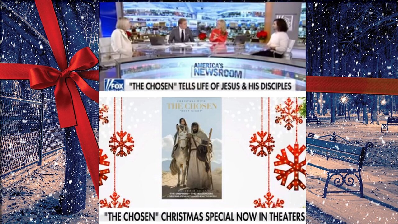 Noah James & Katherine Warnock were on Fox News promoting Christmas with the Chosen and the Chosen