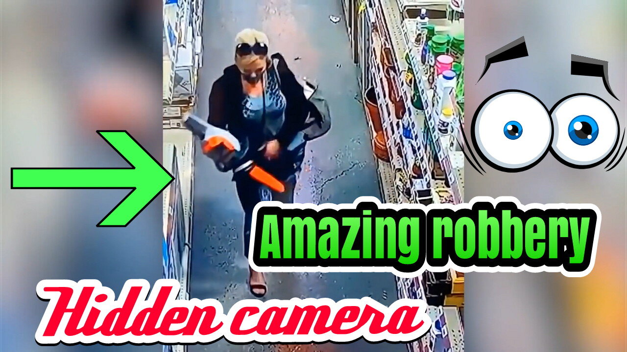 Amazing robbery(hidden camera)