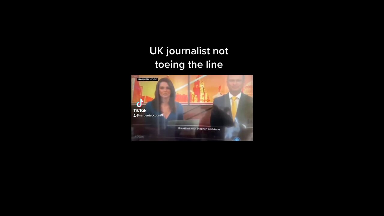 UK journalist not toeing the line