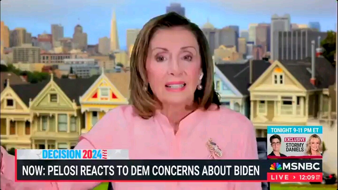 Nancy Pelosi reacts to concerns about Biden 7.2.24