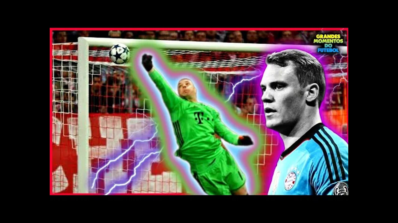 DEFESAS QUASE IMPOSSÍVEIS DE MANUEL NEUER. #futebol #neuer