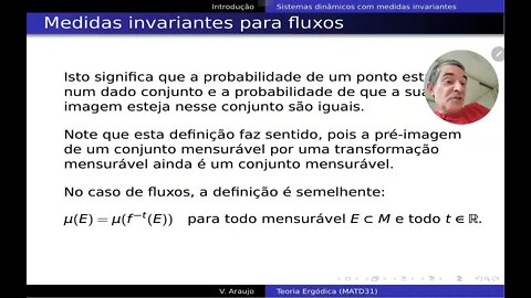 Teoria Ergódica: introdução e motivação