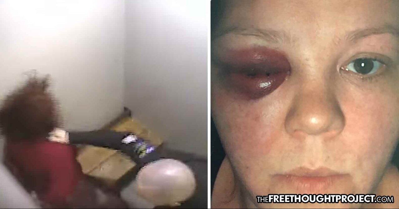 Woman-Beating Cop Punches His Handcuffed Victim, Smashes Her into a Wall