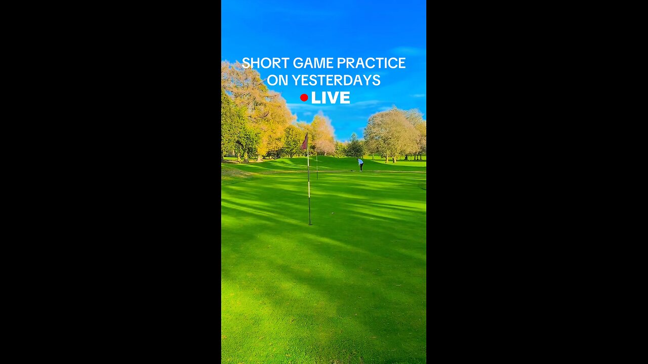 Golf Chipping Green Practice On Live