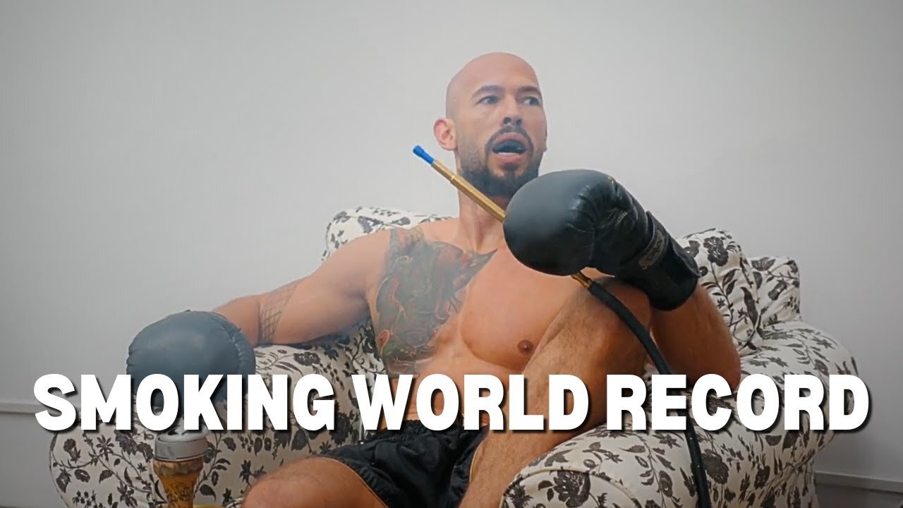 Andrew Tate Breaks Smoking WORLD RECORD