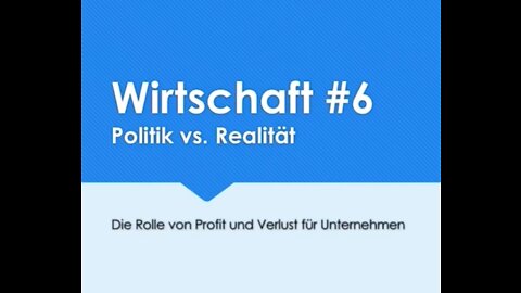 Profit, Verlust und Effizienz bei Unternehmen | Wirtschaft #6 | Privatisierte Philosophie