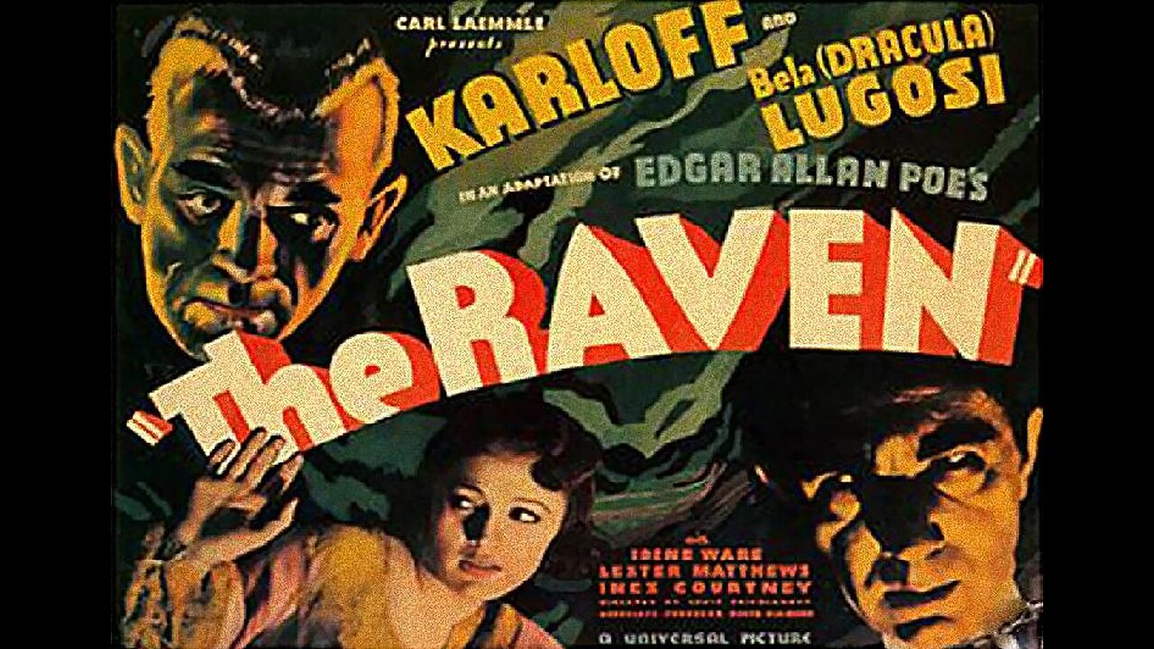 Karloff & Lugosi THE RAVEN 1935 Demented Doctor has a Dungeon of Torture Devices FULL MOVIE