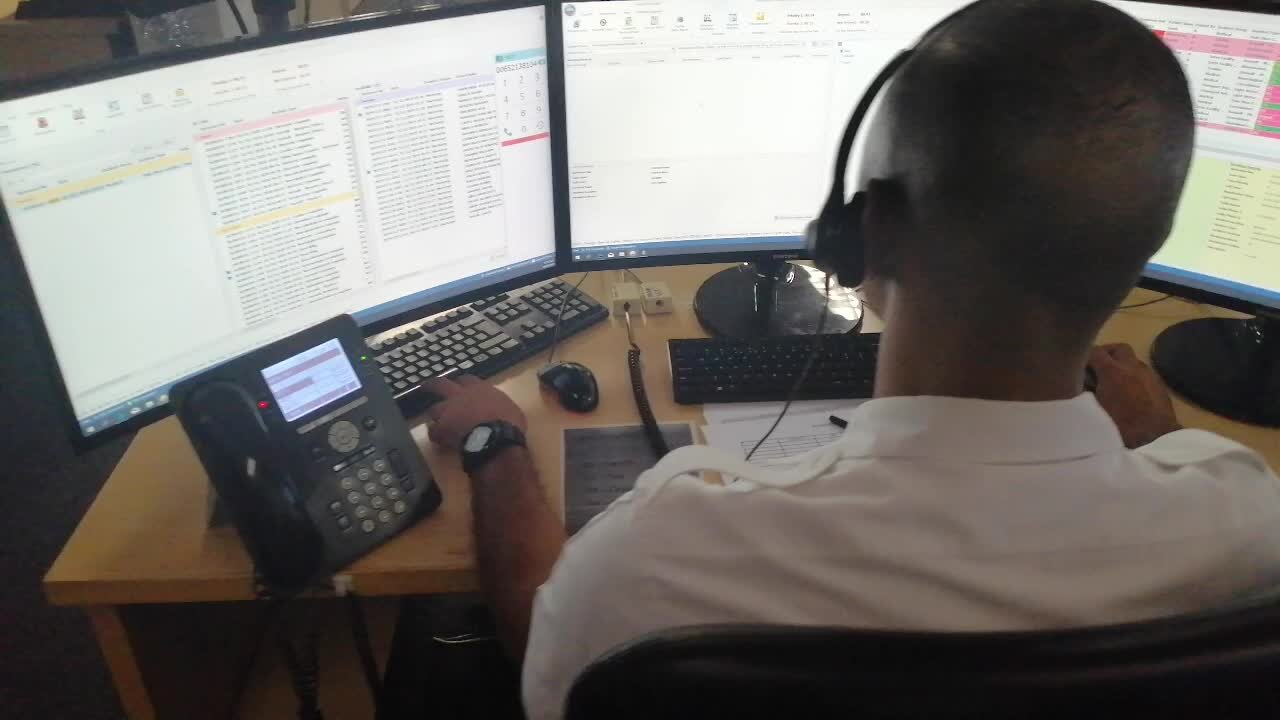 *EXCLUSIVE WEEKEND ARGUS* SOUTH AFRICA - Cape Town - EMS Control Centre (Video) (HLJ)