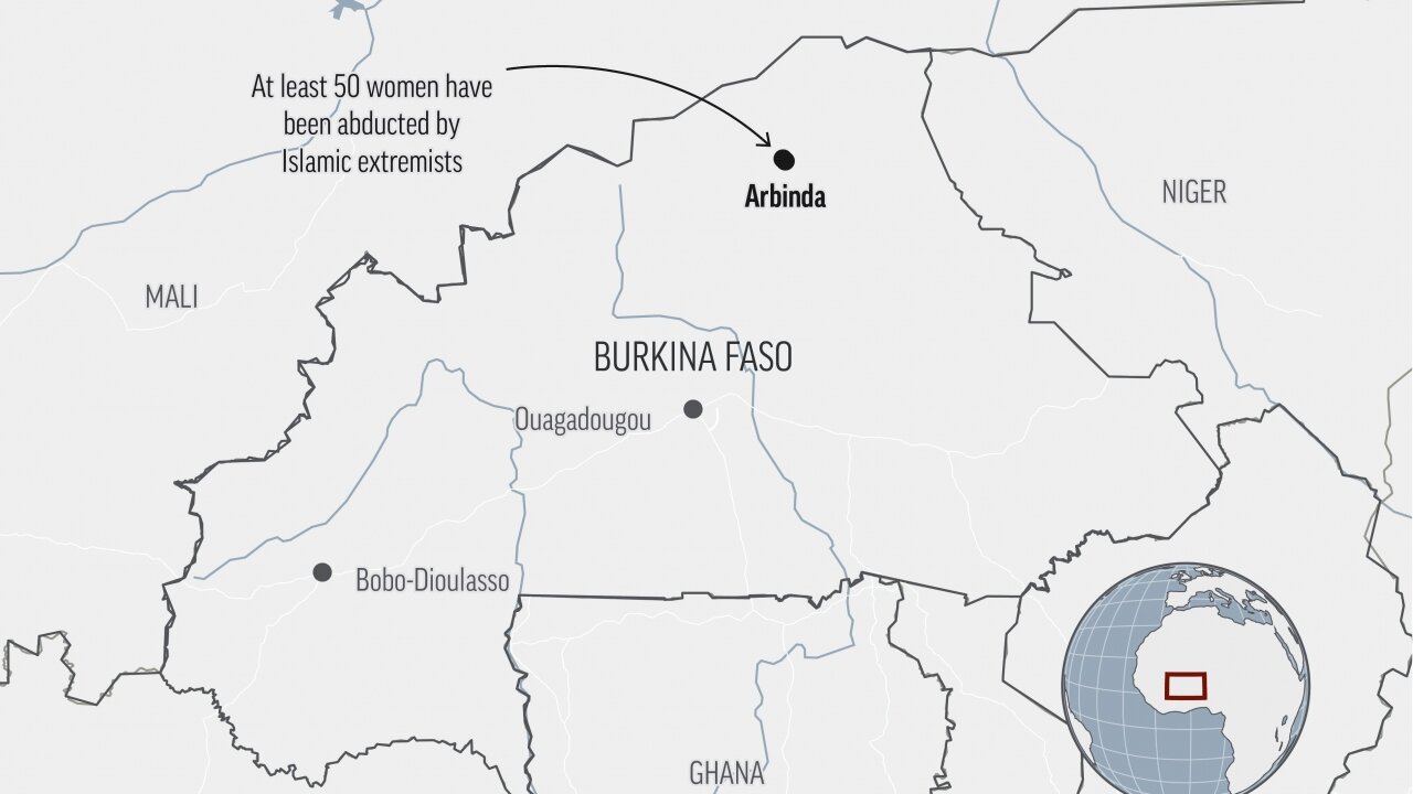 Official: Jihadis abduct at least 50 women in Burkina Faso