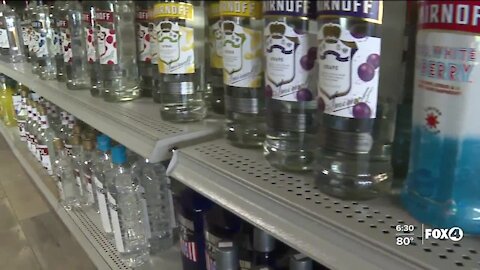 Liquor sales up ahead of storm