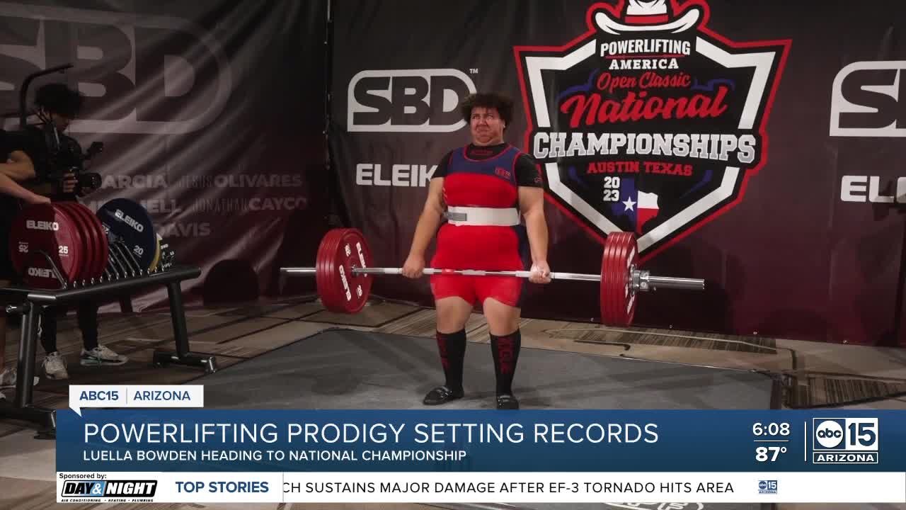 Local powerlifting prodigy gets big surprise from world's strongest man