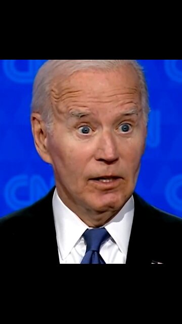Not only does Joe Biden look drugged out of his mind but he doesn’t blink once