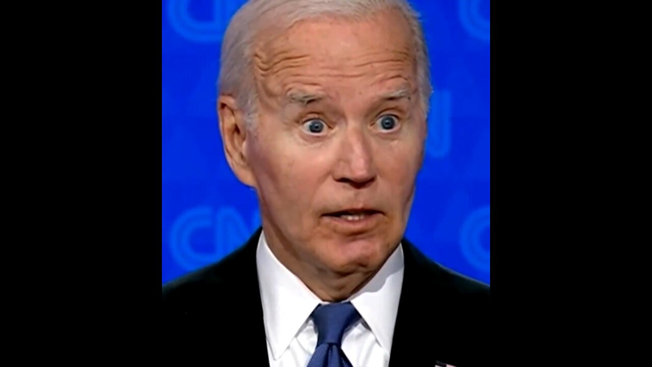 Not only does Joe Biden look drugged out of his mind but he doesn’t blink once