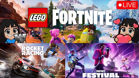 🔴LIVE:🚨🚨Happy Saturday FORTNITE TIME WITH LEGOS + ROCKET RACING + FORTNITE FESTIVAL 🚨🚨
