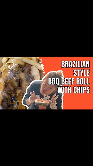 Nibbling Brazilian Style BBQ Beef Roll with Chips. Nibbling idea and inspiration. #shorts