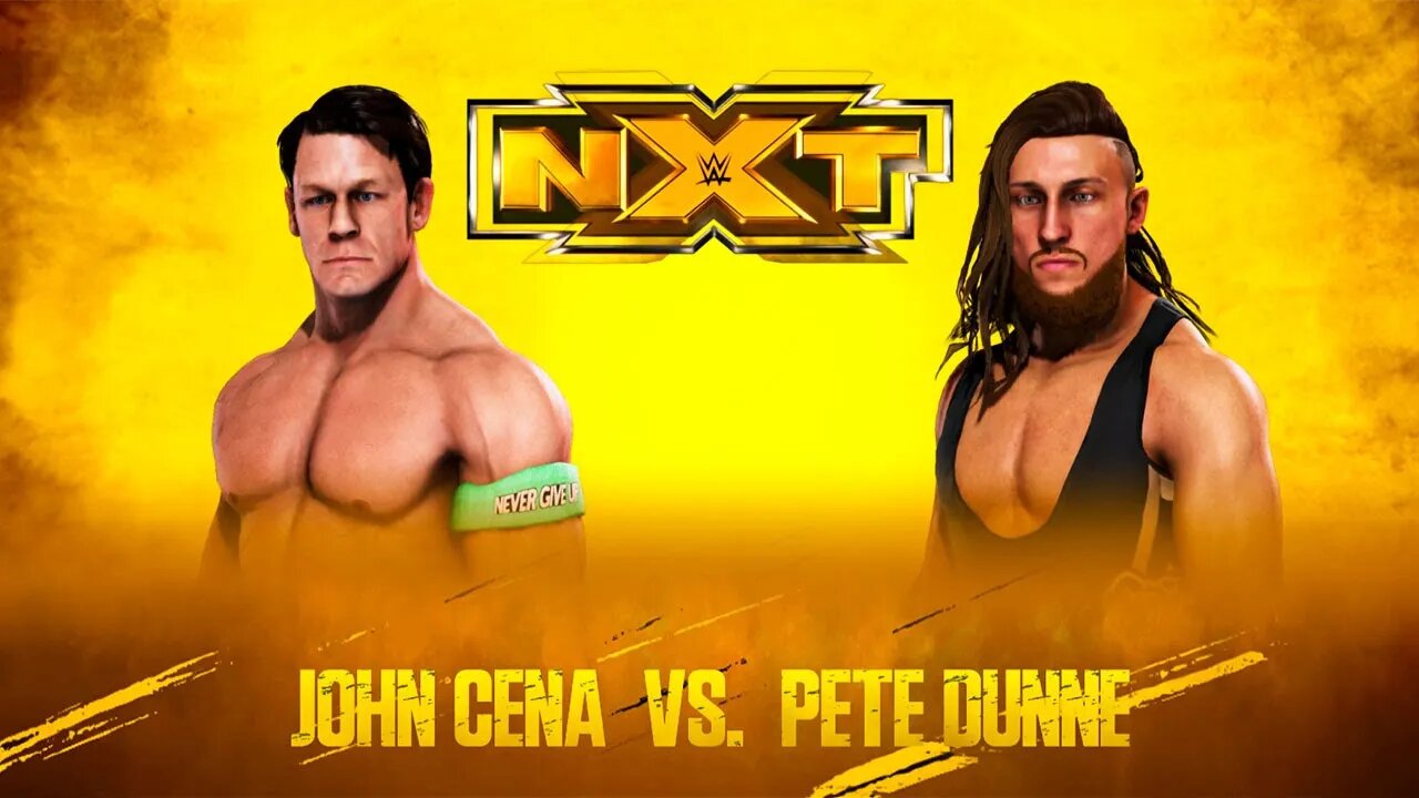 John Cena Vs Pete Dunne - WWE NXT - For The First Time - WWE 2K20 - PC Gameplay - Full HD