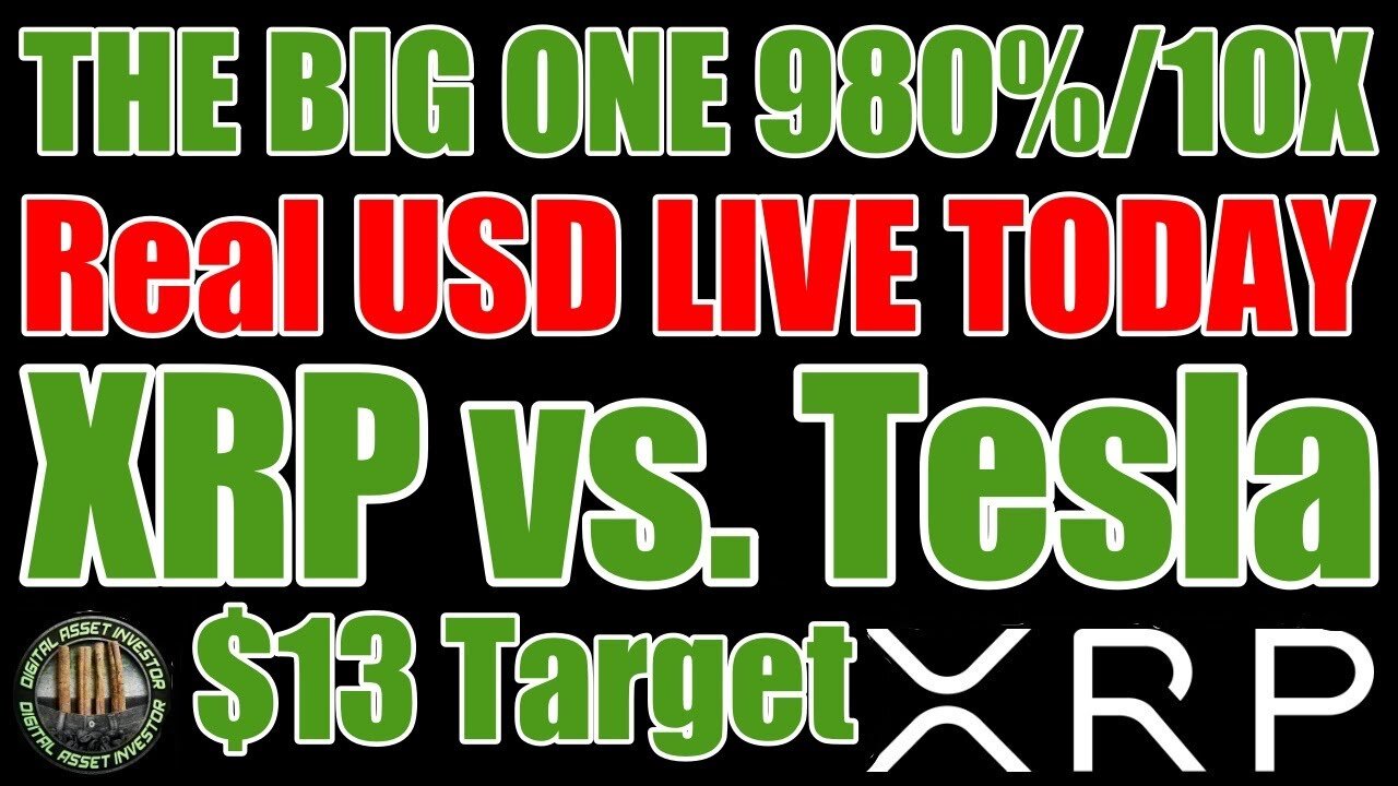 🇺🇸Ripple Real USD LIVE TODAY!🇺🇸XRP Tesla Repeat? & 5 Price Scenarios