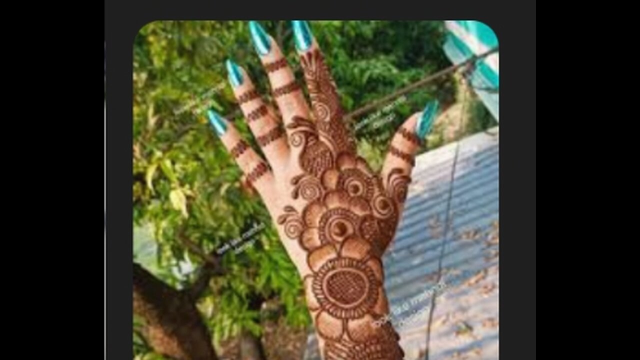 easy haand mehndi style vry simple unique