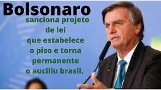 BOLSONARO SANCIONA LEI QUE TORNA AUXILIO BRASIL PERMANENTE