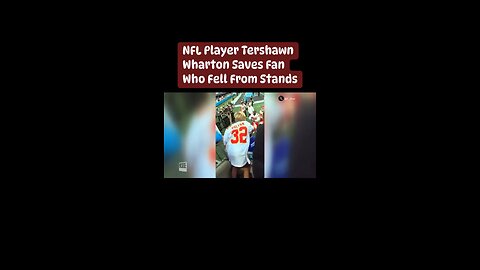 NFL Player Tershawn Wharton Saves Fan Who Fell From Stands #lioneyesports #sports #football #NFL