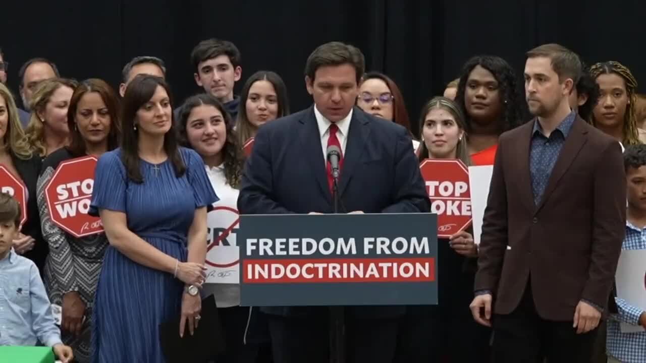 Desantis: 'We Are Not Going To Teach Our Kids To Hate This Country Or To Hate Each Other'