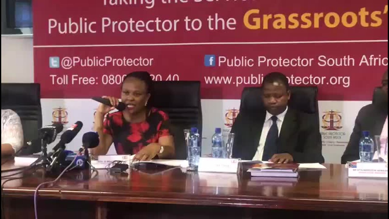 UPDATE 1 - Public Protector alarmed by extent of looting around Nelson Mandela funeral (ug7)